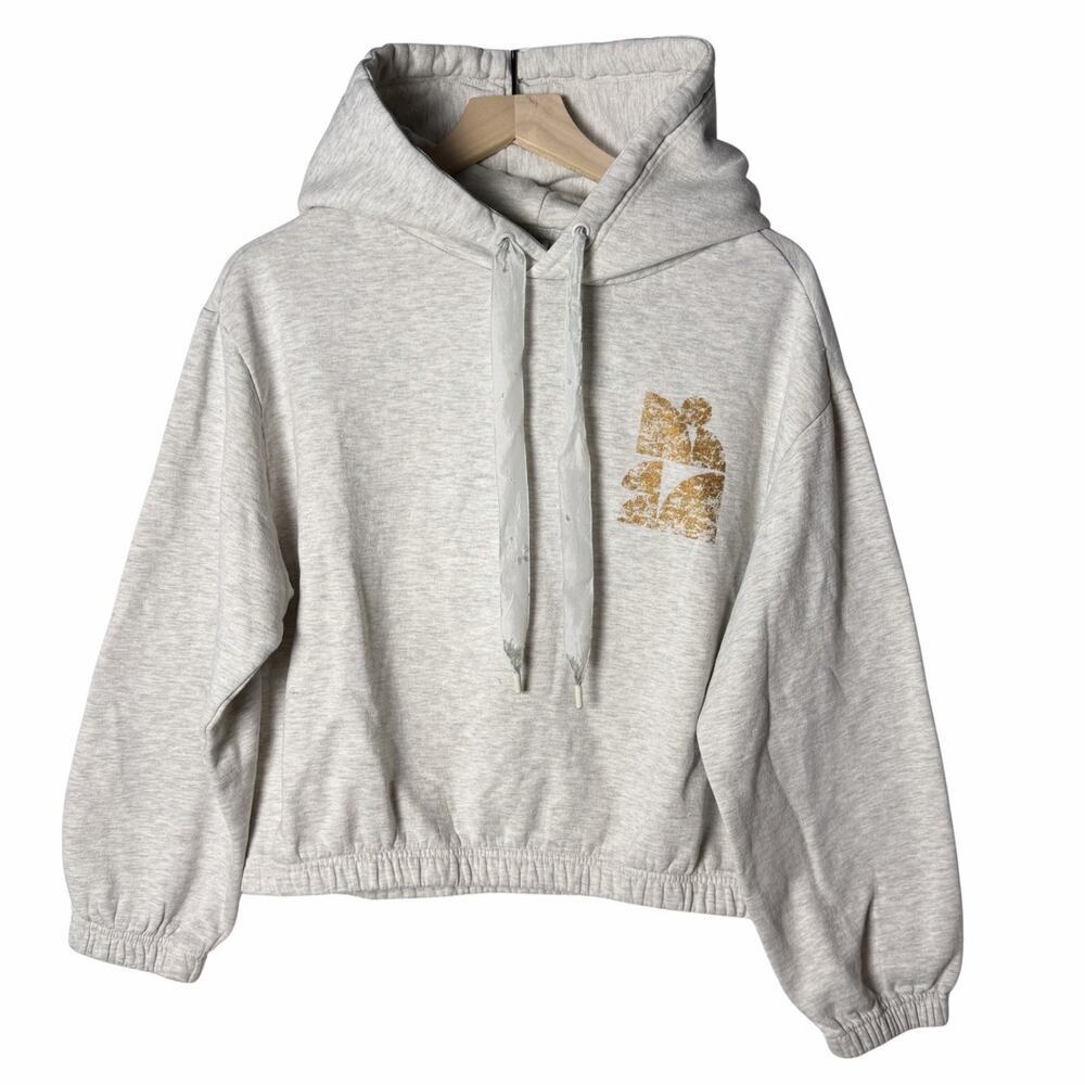 Anthropologie Daily Practice Activewear Cropped Hoodie Gray Women's size M